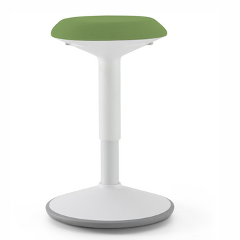 Ergonomiczny stołek balansujący zielono-biały 50-80cm