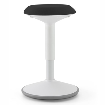 Ergonomiczny stołek balansujący czarno-biały 50-80cm